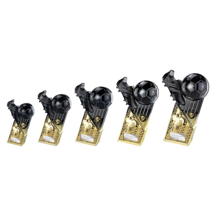 MARAUDERS SHIRT CARBON BLACK & GOLD TROPHY - 5 SIZES - 16CM TO 28CM